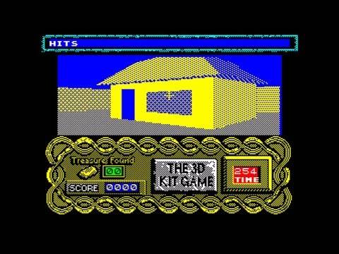 3D Construction Kit Game  Walkthrough, ZX Spectrum