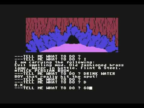 Adventureland game walkthrough part 2 Commodore 64 version.