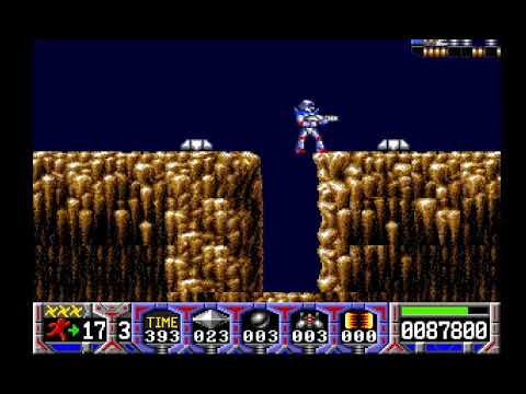 Amiga Retro TURRICAN Longplay Walkthrough FULL