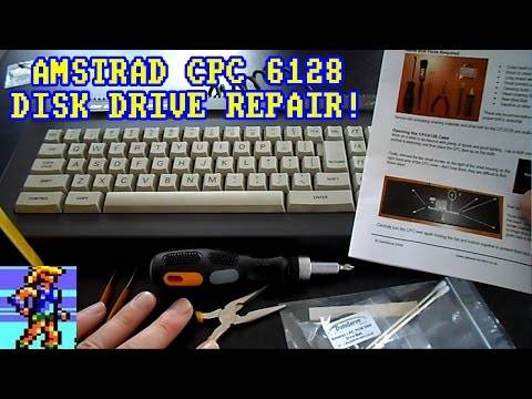 Amstrad 6128 Disk Drive Repair  & Service (Belt replactement, head cleaned)