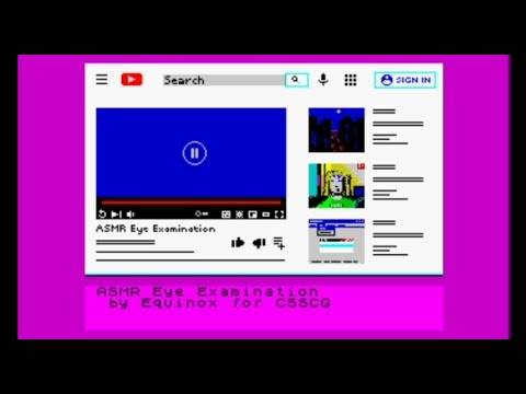 ASMR Eye Examination (2021) Walkthrough, ZX Spectrum