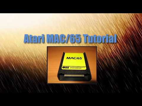 Atari MAC/65 Tutorial