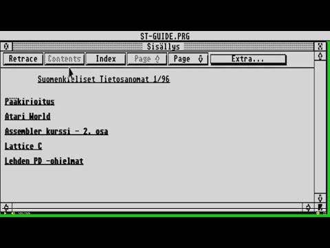ATARI ST ST GUIDE PROGRAM LIKE AMIGA GUIDE