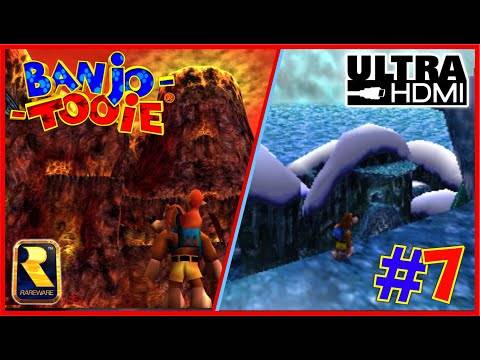 BANJO-TOOIE 100% Walkthrough N64 UltraHDMI Part 7 HAILFIRE PEAKS 100% Collectibles & Cutscenes