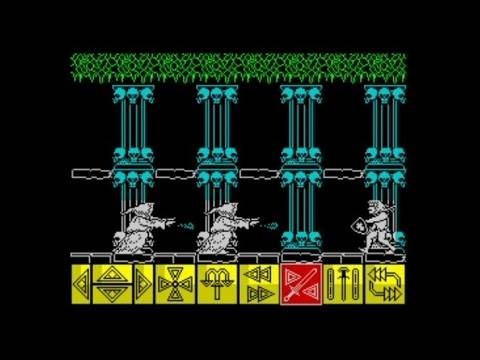 Barbarian (1988 / 128k AY Music Version) Walkthrough, ZX Spectrum