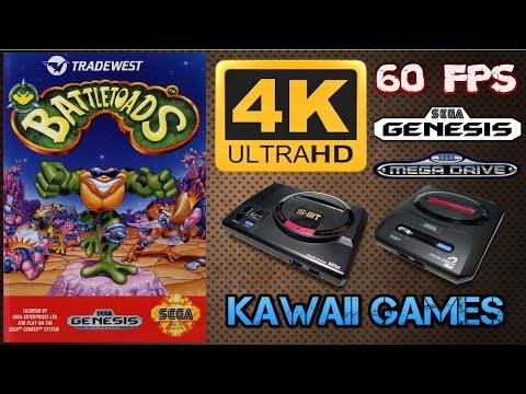 Battletoads | Ultra HD 4K/60fps | GENESIS/MEGA DRIVE | Full Game Longplay Walkthrough No Commentary