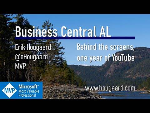 Behind the screens, one year of YouTube about AL and Business Central