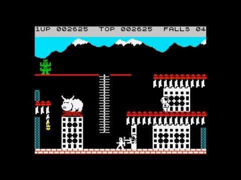 Bruce Lee (1984) 128k AY music version Walkthrough + Review, ZX Spectrum