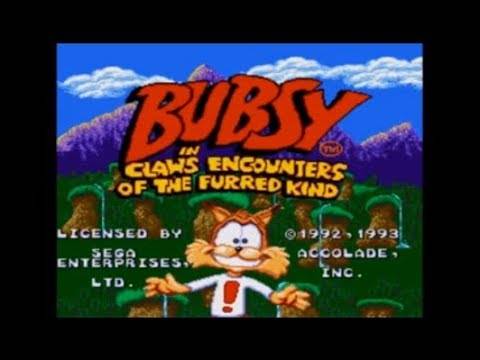 Bubsy in Claws Encounters of the Furred Kind / 大笨貓 [Sega Genesis / Mega Drive Walkthrough]