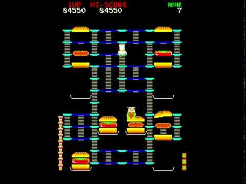 BurgerTime – all-levels walkthrough