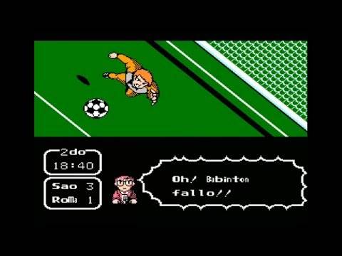 Captain tsubasa 2 (nes) walkthrough part 26 (copa de japon) sao paulo vs roma
