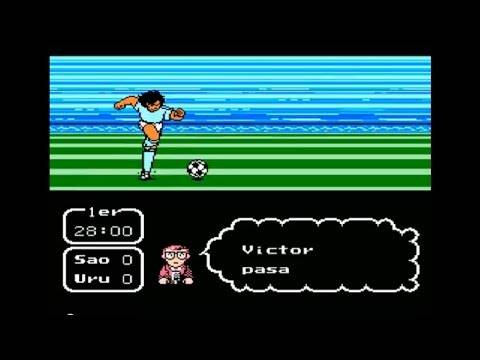 Captain tsubasa 2 (nes) walkthrough part 27 (copa de japon) sao paulo vs uruguay