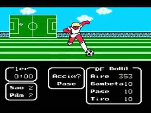 Captain tsubasa 2 (nes) walkthrough part 7 (copa de rio) sao paulo vs palmeiras