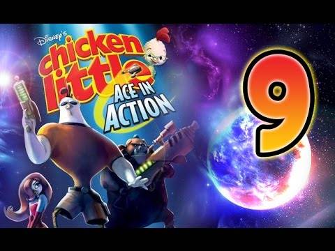 Chicken Little Ace in Action Walkthrough Part 9 (Wii, PS2) Saturn Mission 3