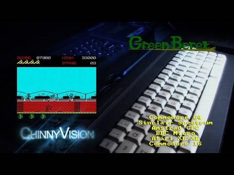 ChinnyVision – Ep 136 – Green Beret –  C64, Spectrum, CPC, BBC, Atari XL/XE and C16