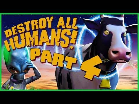 Destroy All Humans! Walkthrough Part 4 (PS4, PS2, XBOX) No Commentary