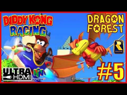 DIDDY KONG RACING [N64 UltraHDMI] 100% Walkthrough Part 5 DRAGON FOREST – No Commentary
