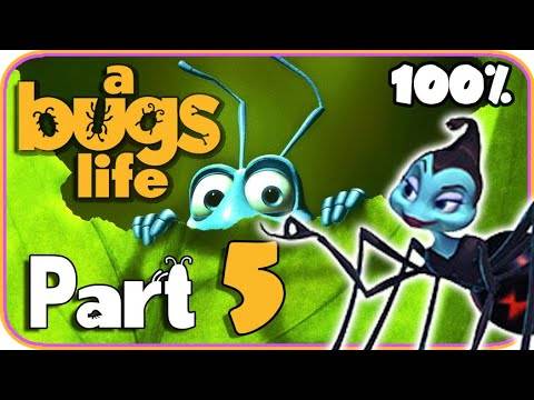 Disney A Bug's Life Walkthrough Part 5 (N64, PS1) 100% City Square + Bug Bar Boss Fight