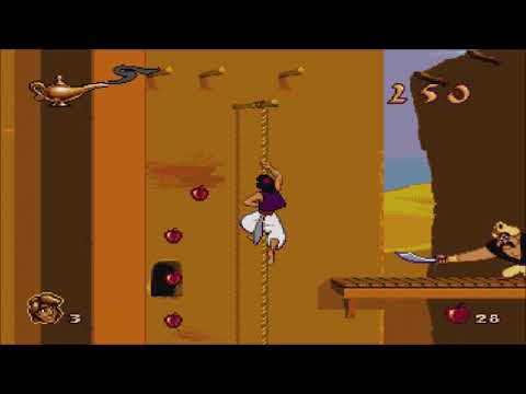 Disney's Aladdin (1994 MS DOS): Level 1 – Agrabah Market (Gameplay/Walkthrough)