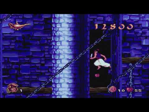 Disney's Aladdin (1994 MS DOS): Level 4 – Sultan's Dungeon (Gameplay/Walkthrough)