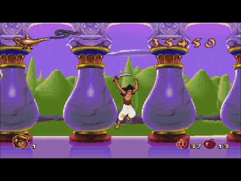 Disney's Aladdin (1994 MS DOS): Level 8 – Sultan's Palace (Gameplay/Walkthrough)