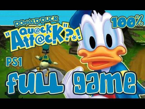 Donald Duck: Quack Attack | Goin' Quackers Walkthrough FULL GAME Longplay (PS1) 100% collectibles