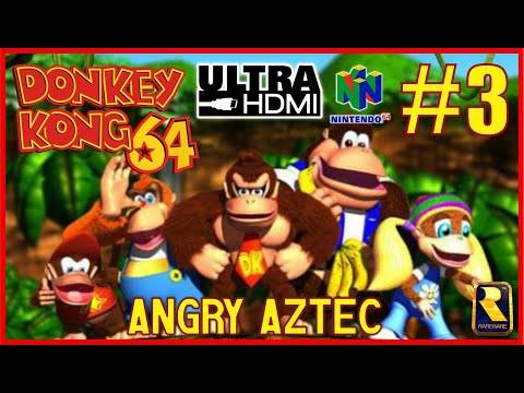 DONKEY KONG 64 [UltraHDMI N64] FULL GAME Walkthrough Part 3 – ANGRY AZTEC – No Commentary