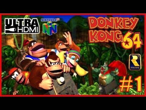 DONKEY KONG 64 [UltraHDMI N64] Walkthrough Part 1 – Kong Island – No Commentary