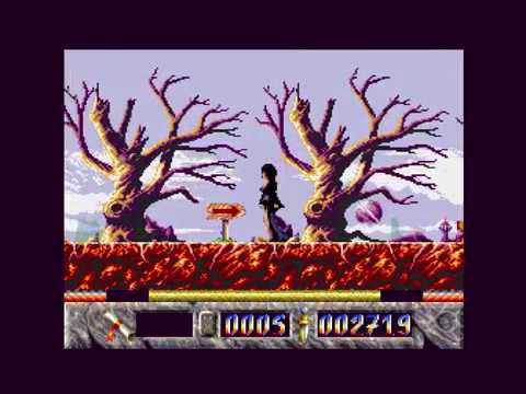 Elvira the Arcade Game – Fire World walkthrough (Amiga)