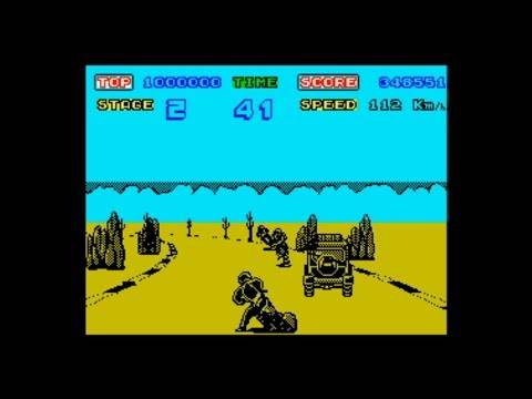 Enduro Racer (1987) Walkthrough + Review, ZX Spectrum