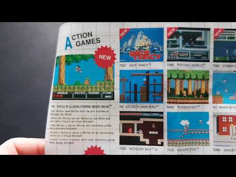 Game Catalogue View – 1991 Sega Master System Guide