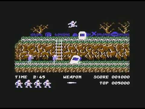 GHOSTS N GOBLINS COMMODORE 64 LONGPLAY C64 ELITE CAPCOM 1986 WALKTHROUGH