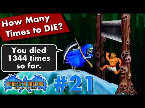 Ghosts 'n Goblins Resurrection LEGEND Zone 4 Gameplay Part 21 [Citadel Approach]