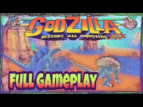 GODZILLA – DESTROY ALL MONSTERS –  GAMEPLAY COM GODZILLA –  GAME CUBE – DESENVOLVEDORA ATARI 2002