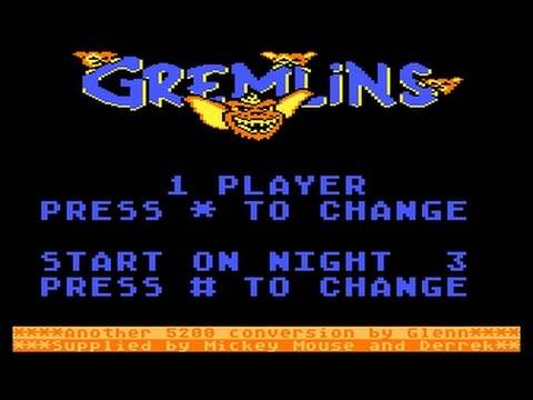 Gremlins (Atari 800XL) | 1984 | Walkthrough | HD 720p60