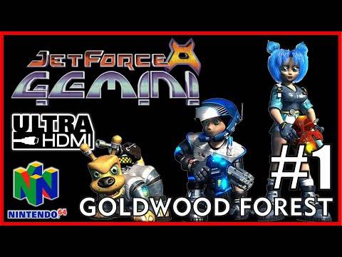 JET FORCE GEMINI [N64 UltraHDMI] Walkthrough Part 1 GOLDWOOD FOREST – No Commentary