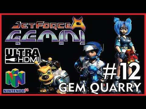 JET FORCE GEMINI [N64 UltraHDMI] Walkthrough Part 12 GOLDWOOD RIM & GEM QUARRY LANDING No Commentary