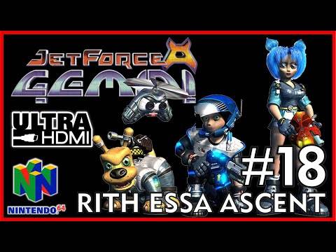 JET FORCE GEMINI [N64 UltraHDMI] Walkthrough Part 18 RITH ESSA ASCENT & ICHOR MILITARY BASE