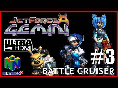 JET FORCE GEMINI [N64 UltraHDMI] Walkthrough Part 3 BATTLE CRUISER – No Commentary