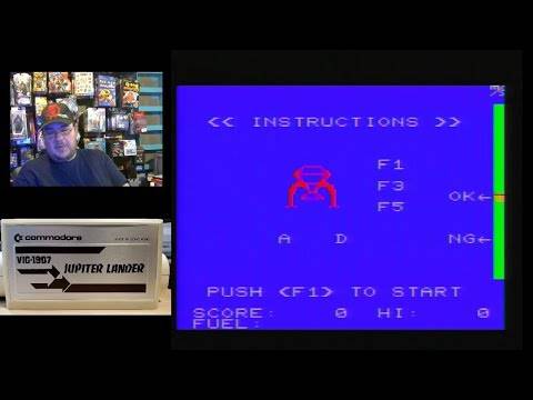 Jupiter Lander for Commodore VIC-20 – game play