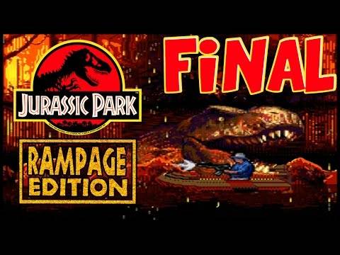 Jurassic Park: Rampage Edition || GRANT VS THE REX || Gameplay Walkthrough ENDING (Sega Genesis)