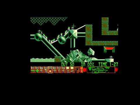 Lemmings Mayhem Level 22 Amiga Walkthrough