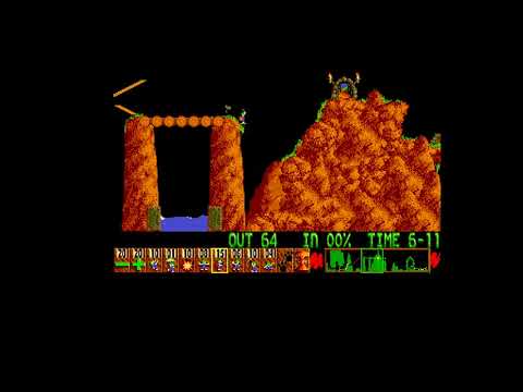 Lemmings Mayhem Level 30 Amiga Walkthrough