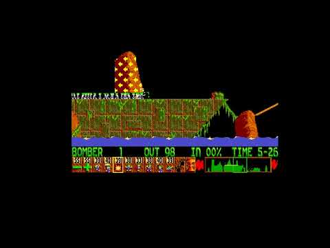 Lemmings Tricky Level 4 Walkthrough Amiga