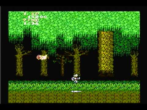 Let's Play and Beat Ghosts 'n Goblins – Classic Walkthrough for NES – Levels 1 & 2.