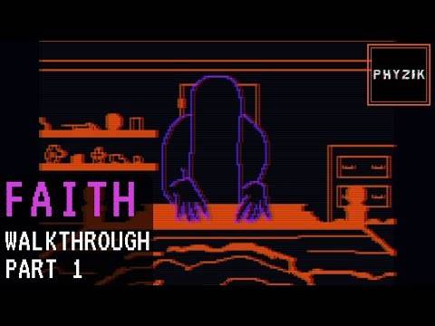 Let's Play: FAITH – Walkthrough Part 1 – MS-DOS SUPER Creepy, Rage Inducing Horror