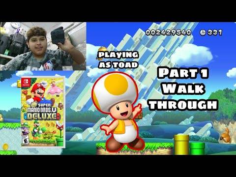 Let's Play: Super Mario Bros U Deluxe Part 1 Walkthrough