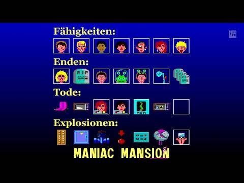 MANIAC MANSION: Alle Charaktere, Enden, Tode, Explosionen | Walkthrough | Deutsch