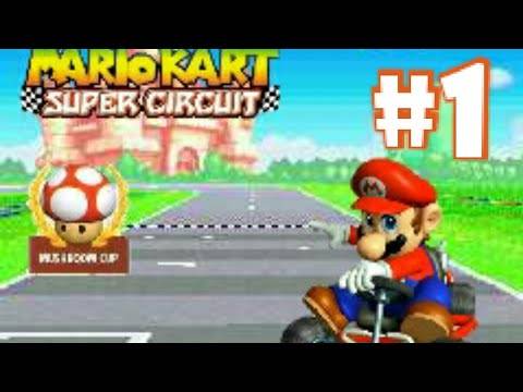 Mario Kart: Super Circuit Game Boy Advance Mushroom Cop Gameplay  Walkthrough Part 1