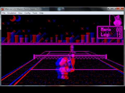 Mario's Tennis – Virtual Boy Nintendo – emulador VBjin ovr 1.0 – probado Windows 7 x64